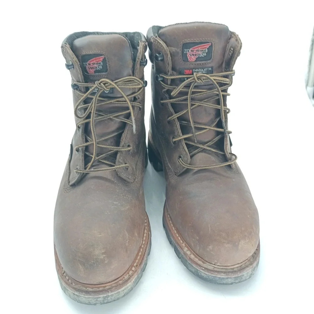 Red Wing 4403 Mens 9 E2 Waterproof Insulated Leather Work Boots Vibram Sole s1